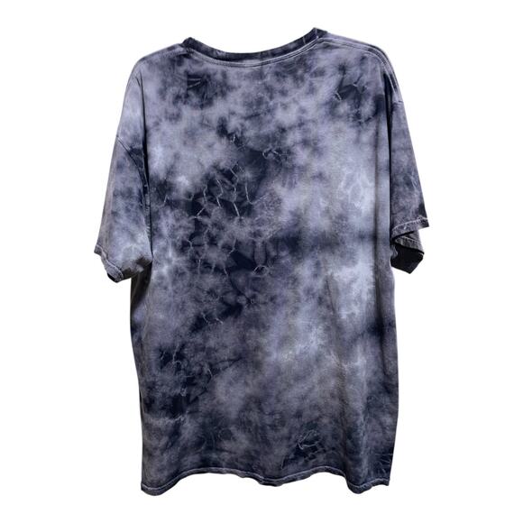 Hot Topic Fake Nerd T shirt Mens XL Large Ur Ded Anime Girl Tie Dye Gray Wash - Picture 2 of 5
